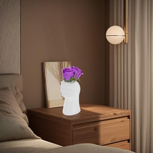 BESPORTBLE 2pcs Modern Hand Vase Decorative Flower Pots for Home and Office