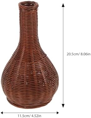 Alipis Rattan Vase for Home Office Decor