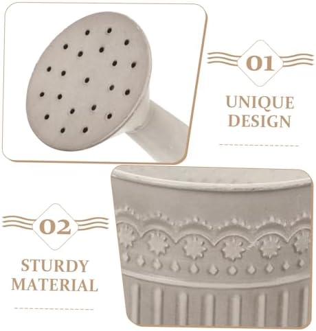 Retro Iron Flower Bucket Vase with Handle