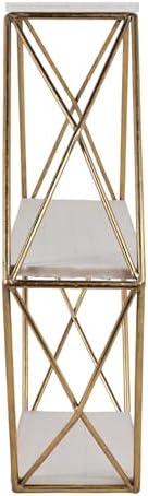 Sagebrook Home Geometric Wall Shelf - 24 Gold