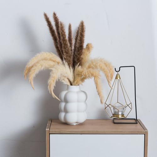 JOJUNO White Ceramic Vase for Home Decor