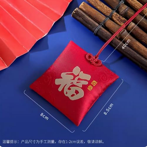 Antique Red Blessing Bag Fragrance Bag Portable Cloth Bag