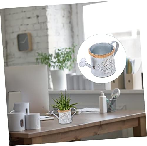 BESPORTBLE 2pcs Antique Iron Dried Flower Vase Vintage Decorative Bucket for Home