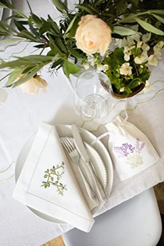 Woven Stories Set of 4 Handstitched Lavender Embroidered Sachets