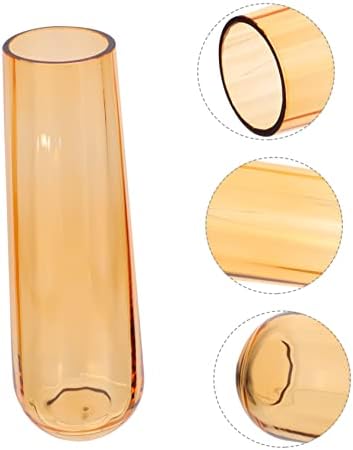 PRETYZOOM 1pc Modern Glass Vase for Home Office Decor