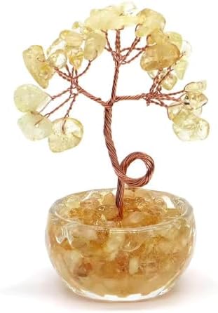 75mm Natural Crystal Money Tree with Citrine Amethyst Quartz