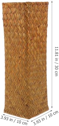 Alipis Natural Seaweed Wicker Vase Tall Plant Holder
