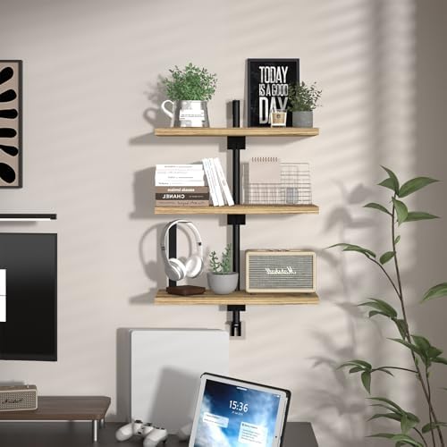 WXCGX Adjustable Height Floating Shelves for Bathroom Wall