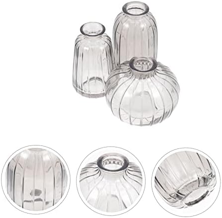 PRETYZOOM 3pcs Creative Dried Flower Display Vase Set