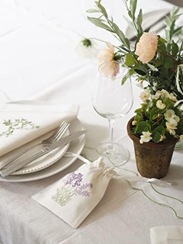 Woven Stories Set of 4 Handstitched Lavender Embroidered Sachets