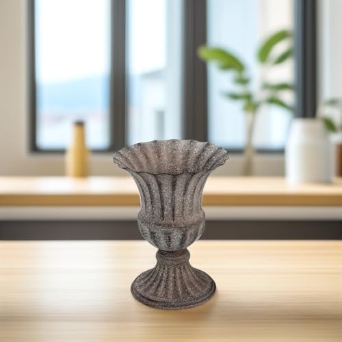 Vintage Metal Flower Vase for Dried Flowers and Plants