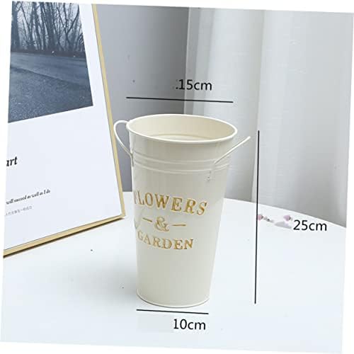 Vintage Flower Bucket Iron Pot for Succulents and Indoor Plants