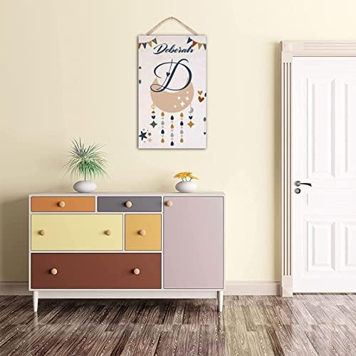 WengBeauty Custom Wood Last Name Sign 12x20 Inch 1