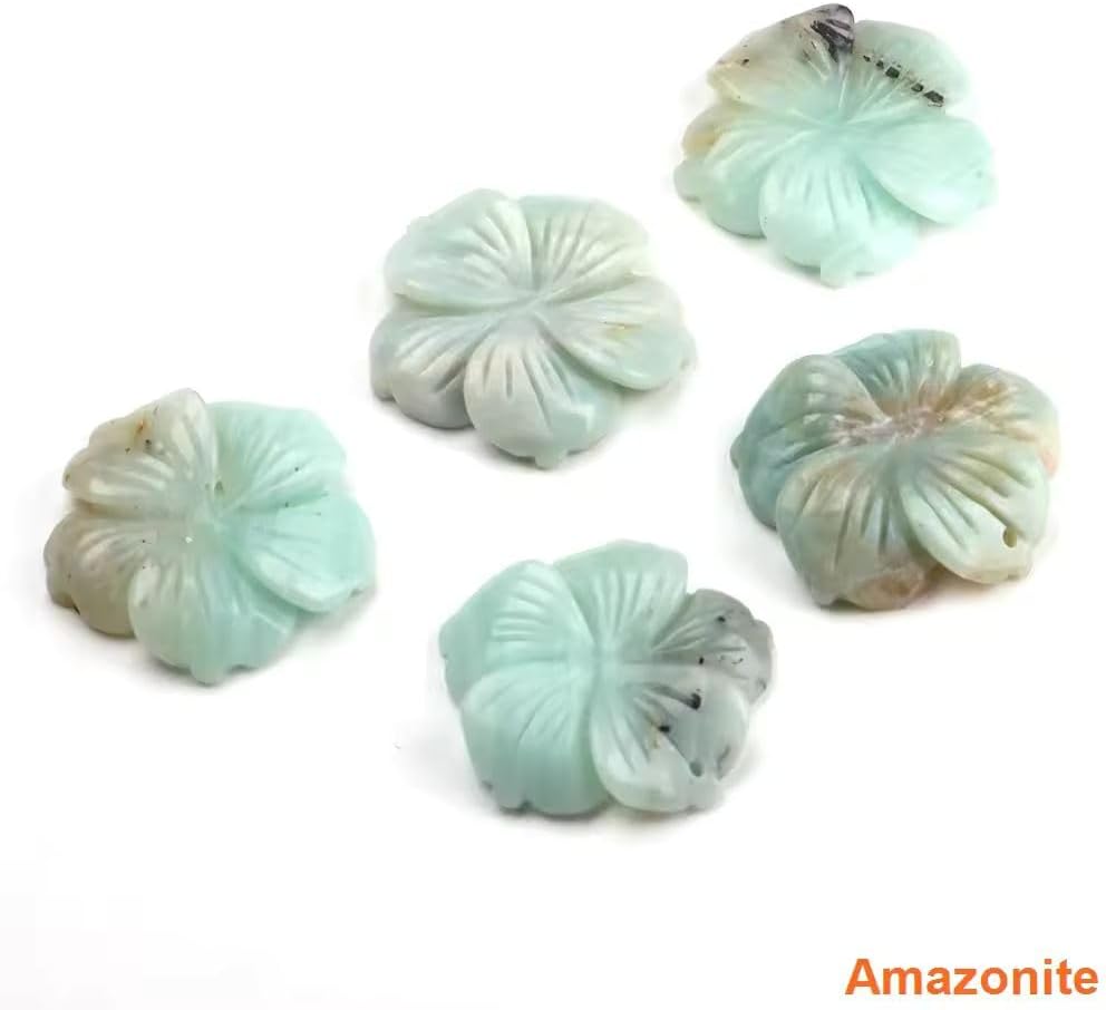28mm Hand-Carved Peach Blossom Pendant Natural Crystal Gemstone