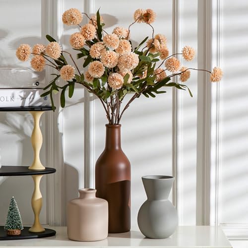 Modern Ceramic Flower Vase Set - 3 Pcs for Home Decor