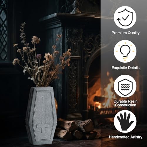 Gothic Coffin Vase for Flowers and Plants