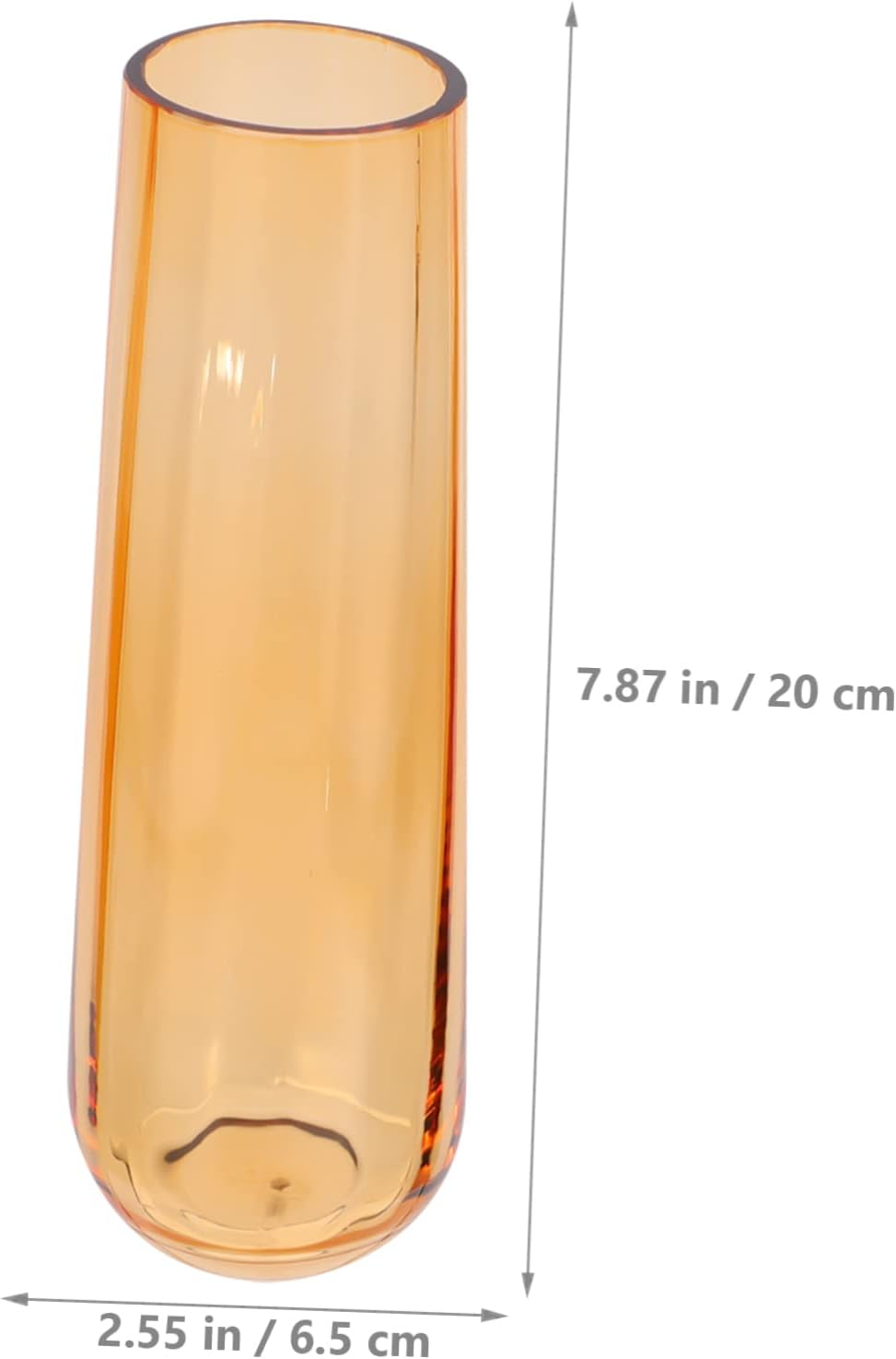 Amosfun Modern Glass Flower Vase for Home Office Decor