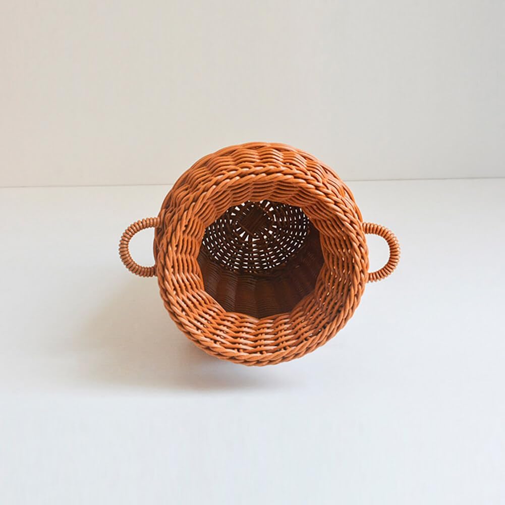 Generic Wicker Vase Rattan Woven Decorative Basket