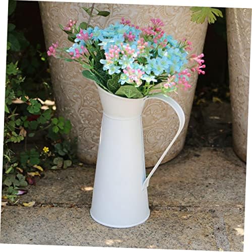 2pcs Galvanized Iron Flower Vase Set for Home and Office Decor