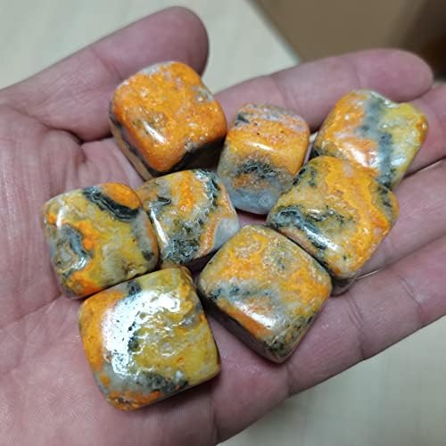 Crystal Bumblebee Cube Stones for Reiki and Home Decor