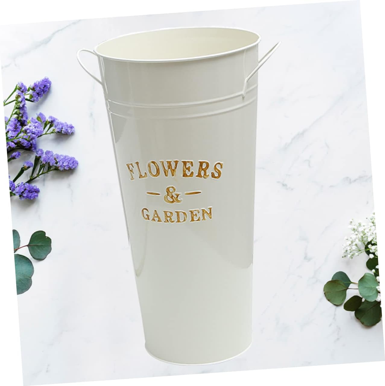 Vintage Flower Bucket Iron Pot for Succulents and Indoor Plants