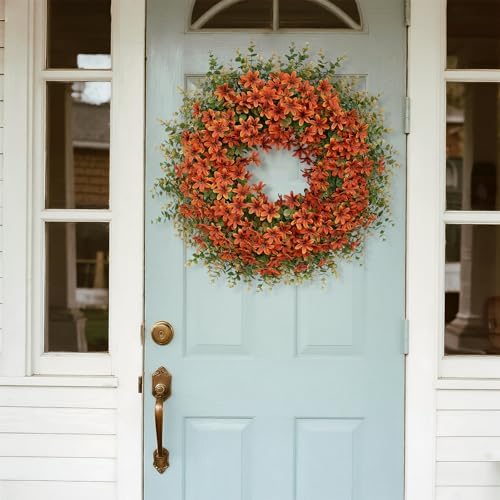 26 Inch Fall Wreath for Front Door and Window Decoration