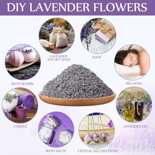 Treela Dried Lavender Buds Fragrant for DIY Crafts and Home Sachets 4 lb