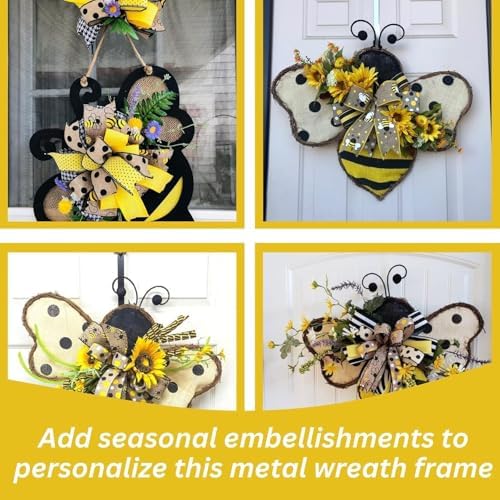 Bunny Shaped Wire Wreath Frame Easter DIY Decor