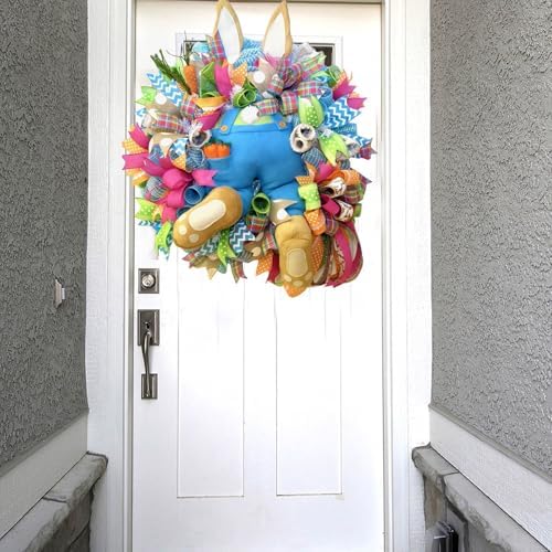 Easter Bunny Wreath Kit for Front Door Decorations