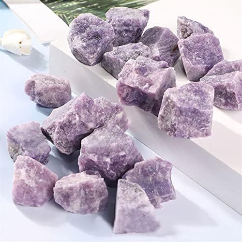 Natural Purple Lepidolite Rough Stone Reiki Healing Specimen Home Decor