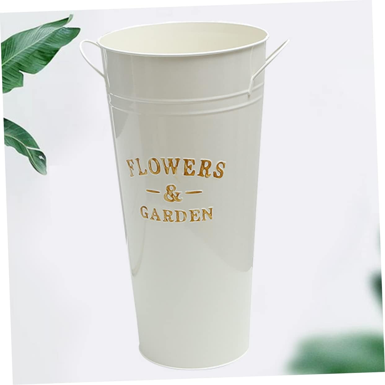 Vintage Flower Bucket Iron Pot for Succulents and Indoor Plants