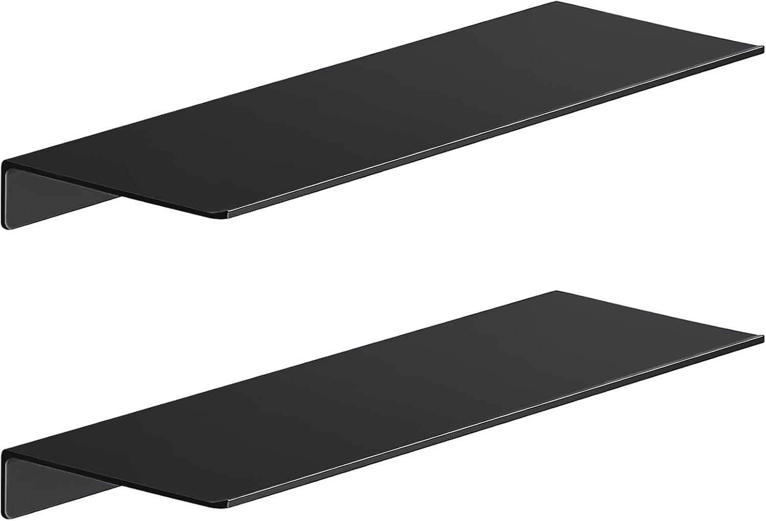 Danpoo Black Floating Shelves Wall Storage 2PCS