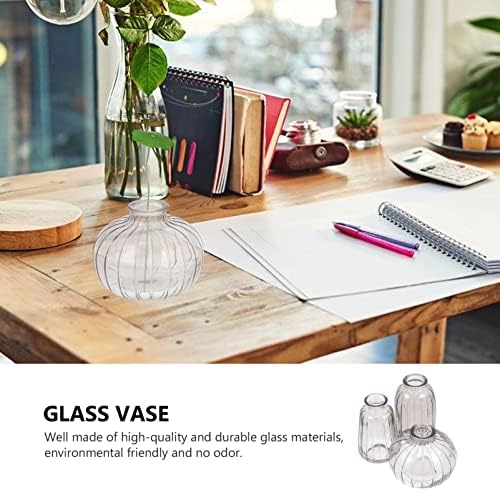 Amosfun 3pcs Creative Flower Vase for Home Decor