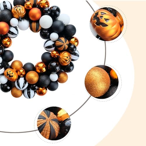 Bibelot 18 Inch Halloween Wreath for Front Door Decor