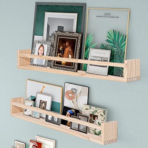 AZSKY Floating Wall Bookshelf Set of 3