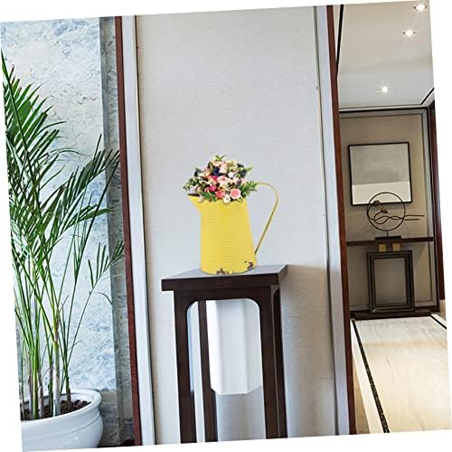 Balacoo Vintage Iron Flower Vase Rustic Metal Pitcher Pot for Home Decor