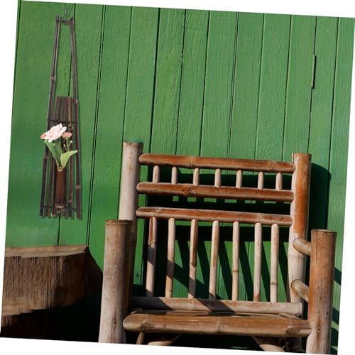 Zerodeko Vintage Bamboo Flower Vase for Wall and Home Decor