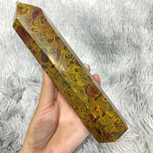 KemneT Natural Crystal Quartz Obelisk for Room Decoration
