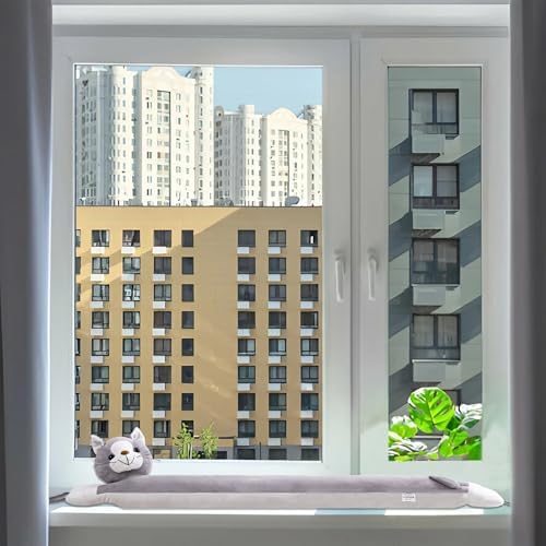 Habibee 38 Inch Door Draft Stopper with Pet Design