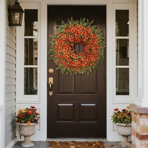 26 Inch Fall Wreath for Front Door and Window Decoration