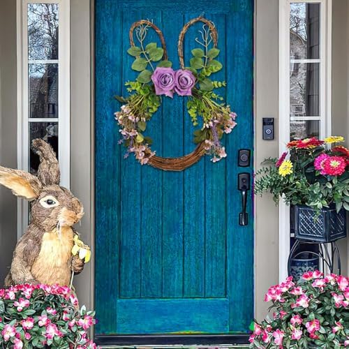 157inch Bunny Head Shaped Grapevine Wreath