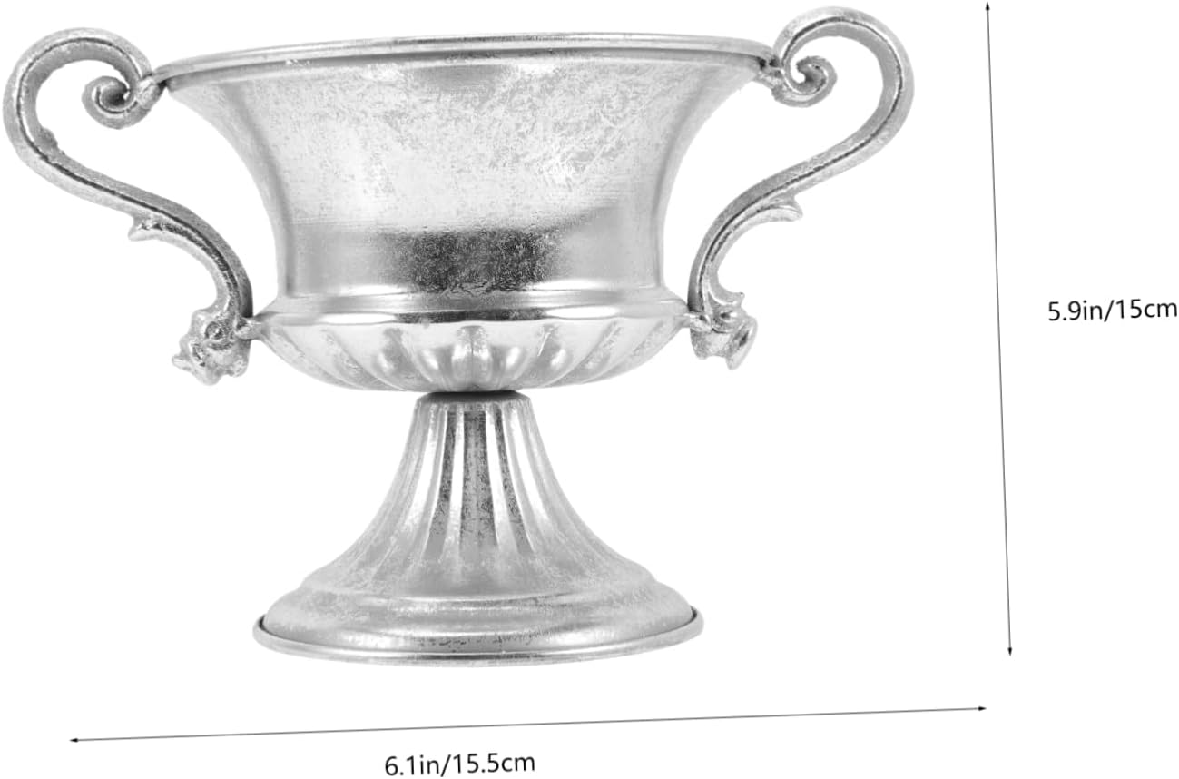 Vintage Silver Flower Vase for Home and Office Decor