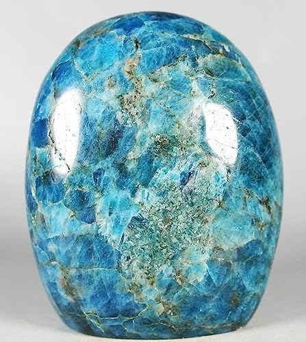 Blue Apatite Crystal Stone - 57 Lb Madagascar Standup Display