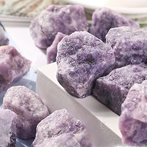 Natural Purple Lepidolite Rough Stone Reiki Healing Specimen Home Decor