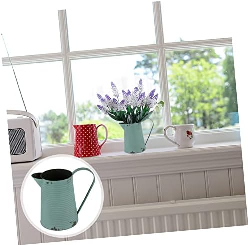 BESPORTBLE Vintage Metal Flower Pot Rustic Pitcher Decor