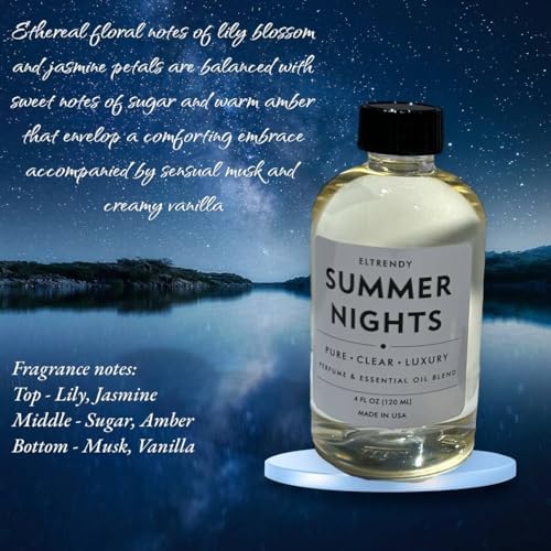 ElTrendy Summer Nights Luxury Aroma Oil Diffuser Refill 4 Fl Oz