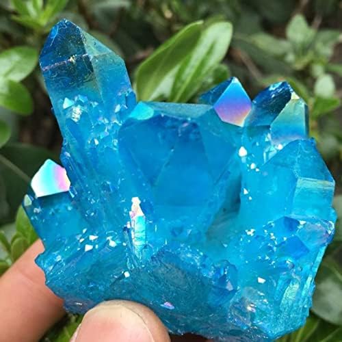Blue Angel Aura Crystal Cluster Ornament Decor Gift