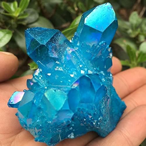 Blue Angel Aura Crystal Cluster Ornament Decor Gift