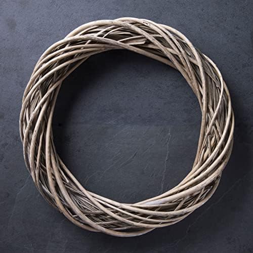18 Inch Gray Rattan Wreath Ready to Decorate
