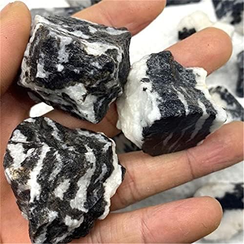 FIDEMM Natural Crystal Rough Zebra Stone for Home Decor